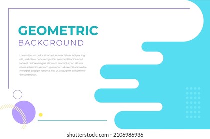 Fondo geométrico plano simple con estilo de corte de papel