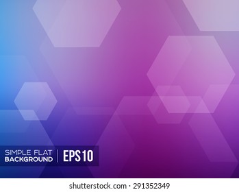 Simple flat gradient background. Vector bokeh