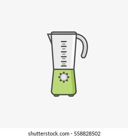 A simple flat icon for a blender to do healthy and tasty drinks
