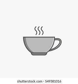 A simple flat icon of a cup
