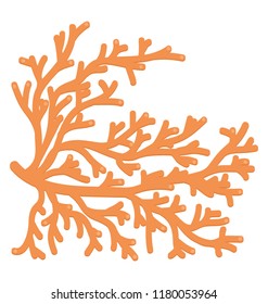 
A simple flat icon design of Alcyonacea coral reef
