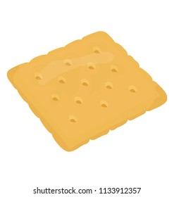 
A simple flat icon design of a Peanut butter cookie
