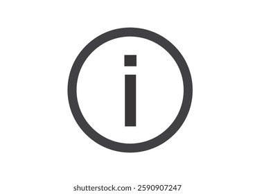 Simple and flat icon illustration to Infomation