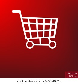 Simple flat icon. Online shopping. For your design.
