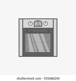A simple flat icon of an oven
