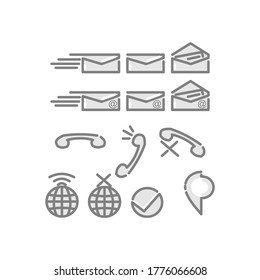 Icono plano simple medios sociales