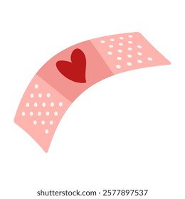 Simple flat icons representing love and Valentine's Day
