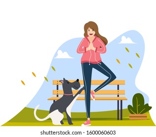Simple flat illustration design for bussines or social media design