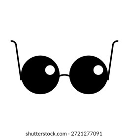 Ilustración plana simple de gafas, adecuado para el cuidado de la visión, gafas, moda, lectura, educación y temas de diseño profesional