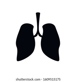 Simple Flat Illustration Lungs Illustration Icons Stock Vector (Royalty ...