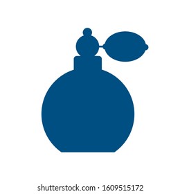  Simple flat illustration of perfume bottle 