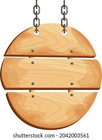 A simple flat illustration. A set of wooden signs, textured panels, a cartoon-style signboard, isolated on a white background stock vector illustrations. A rustic board, a board with a place.