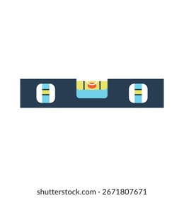 Una ilustración simple y plana de un nivel de espíritu.