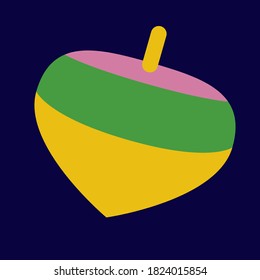 simple flat illustration of whirligig