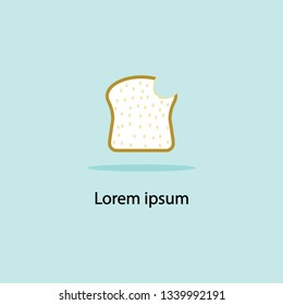 Simple Flat Logo Design: Biten Bread