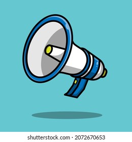 simple flat megaphone illustration vector