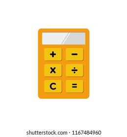 Simple Flat minimalist Calculator symbol Icon for counting tool app