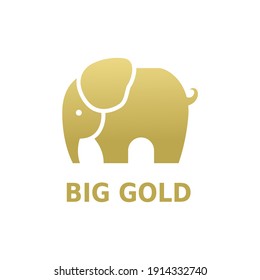 Simple Flat Minimalist Elephant Animal Logo Concept Vector Design. For Education, technology, store, business logo