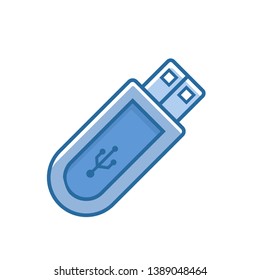 Simple Flat minimalist Flashdisk Icon