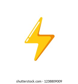 Simple Flat Minimalist Lightning Thunder Icon