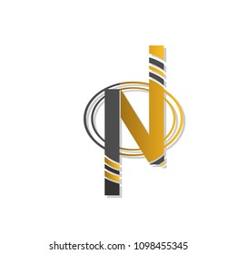 simple flat modern letter N logotype.icon.sign.symbol.template illustration.isolated on white background.vector