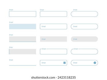 Simple, plana, estilo moderno web, aplicación, sitio de internet email ui diseño ilustración conjunto de iconos.