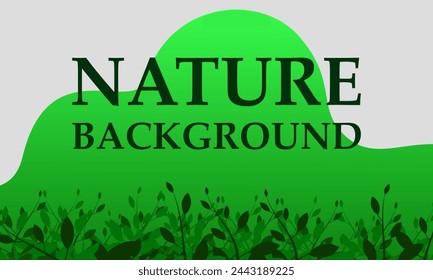 simple flat nature theme banner design