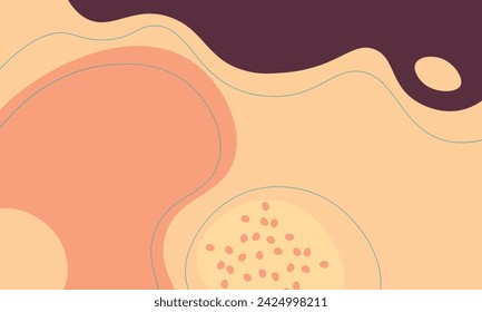 Simple flat organic background. Abstract modern background. Vector illustration.