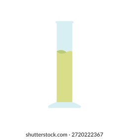 Icono simple de equipo de laboratorio pastel plano para proyectos de química, educación científica y diseño científico.