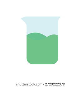 Icono simple de equipo de laboratorio pastel plano para proyectos de química, educación científica y diseño científico.
