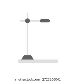Simples ícone de equipamento de laboratório de pastel plano para química, educação científica e projetos de design científico.