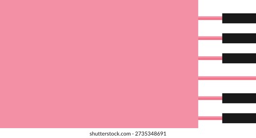 Simple flat piano background