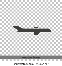 Simple flat plane icon.