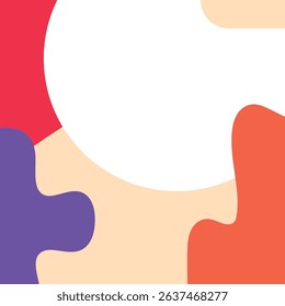 simple flat pop color template illustration background