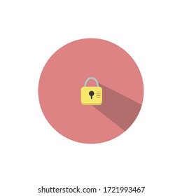 A simple flat privacy flat icon illustration