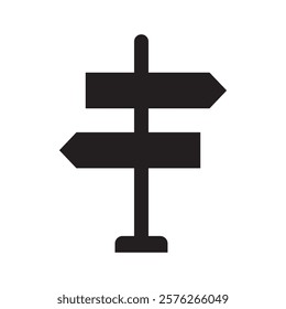 Simple flat Road traffic sign icon.  Suitable for use on web apps, mobile apps and print media.