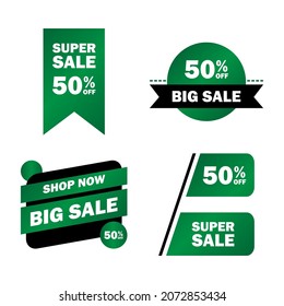 simple and flat sale banner vector. isolated on white background.