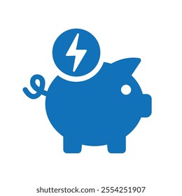 Simple Flat Save Energy Icon. Concept. EPS 10