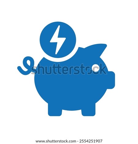 Simple Flat Save Energy Icon. Concept. EPS 10