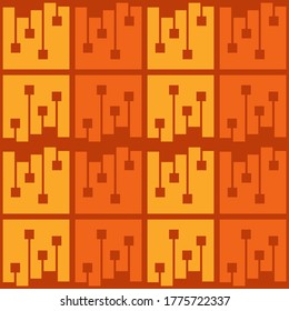 Simple flat seamless pattern will attract attention and transform any surface. Suitable for web, ads, textile, printed goods and for any design project.
