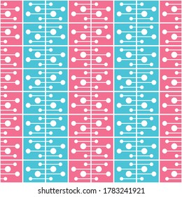 Simple flat seamless pattern will attract attention and transform any surface. Suitable for web, ads, textile, printed goods and for any design project.