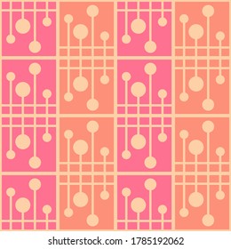 Simple flat seamless pattern will attract attention and transform any surface. Suitable for web, ads, textile, printed goods and for any design project.