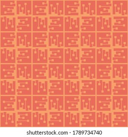 Simple flat seamless pattern will attract attention and transform any surface. Suitable for web, ads, textile, printed goods and for any design project.