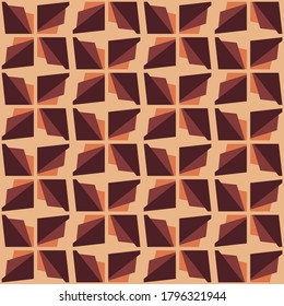 Simple flat seamless pattern will attract attention and transform any surface. Geometric decor for web, ads, textile, printed goods and for any design projects.