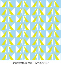 Simple flat seamless pattern will attract attention and transform any surface. Geometric decor for web, ads, textile, printed goods and for any design projects.