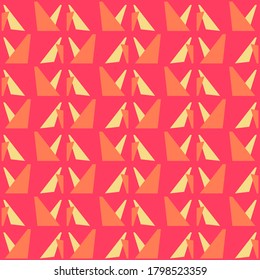 Simple flat seamless pattern will attract attention and transform any surface. Geometric decor for web, ads, textile, printed goods and for any design projects.
