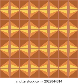 Simple flat seamless pattern will attract attention and transform any surface. Geometric decor for web, ads, textile, printed goods and for any design projects.