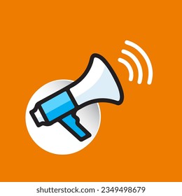 Simple Flat Speaker Toa Megaphone Illustration Design