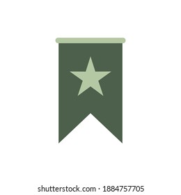 Simple Flat Star Badge Icon Image