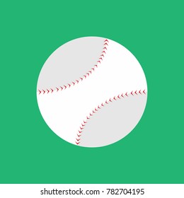 Simple Flat Style Baseball Vector Illustration Graphic Design
